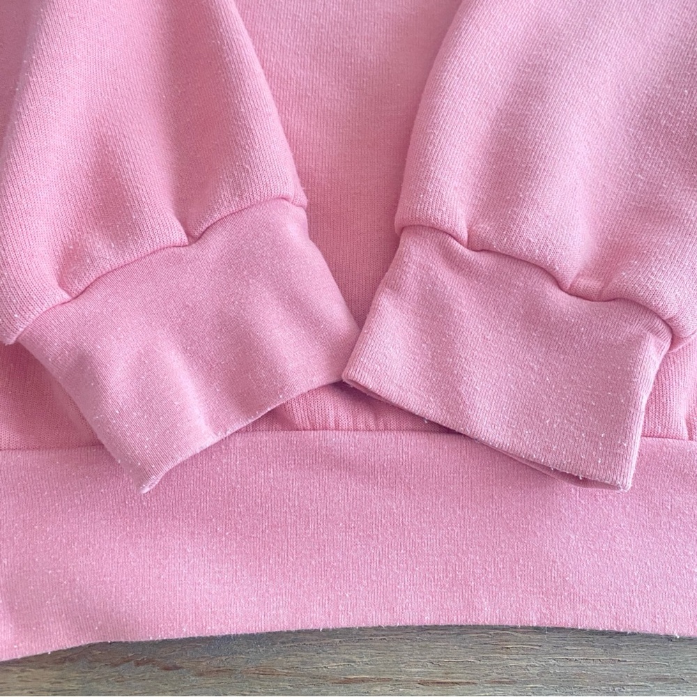 Aviator Nation Pink Sweatshirt with Red Heart Patch - Picture 7 of 12